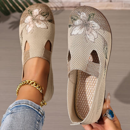 Ballerine Ergonomiche a Motivo Floreale da Donna — Rosalie