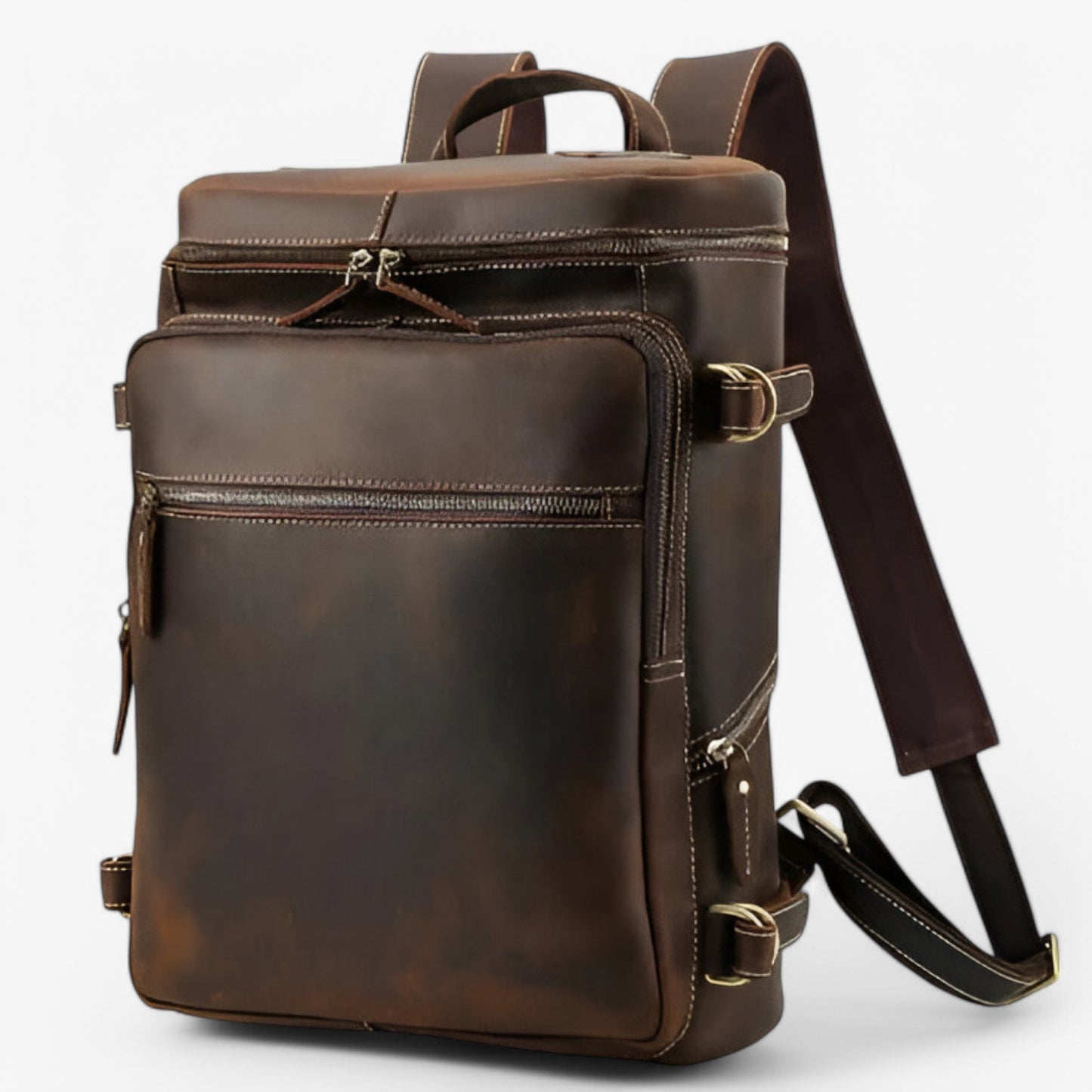 Zaino Marrone Minimal Unisex — Siena, immagine 1