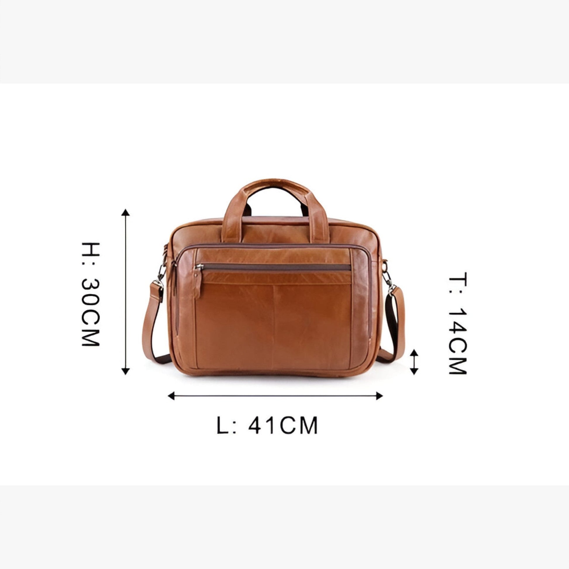 Borsa Portadocumenti Marrone Porta Laptop Uomo — Asti, immagine 4