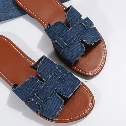 Demi — Ciabatte In Denim Da Donna, immagine 4