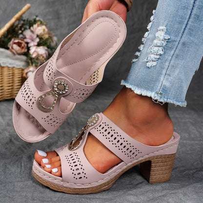 Bella — Sandali Mule Con Gioiello Da Donna, immagine 3