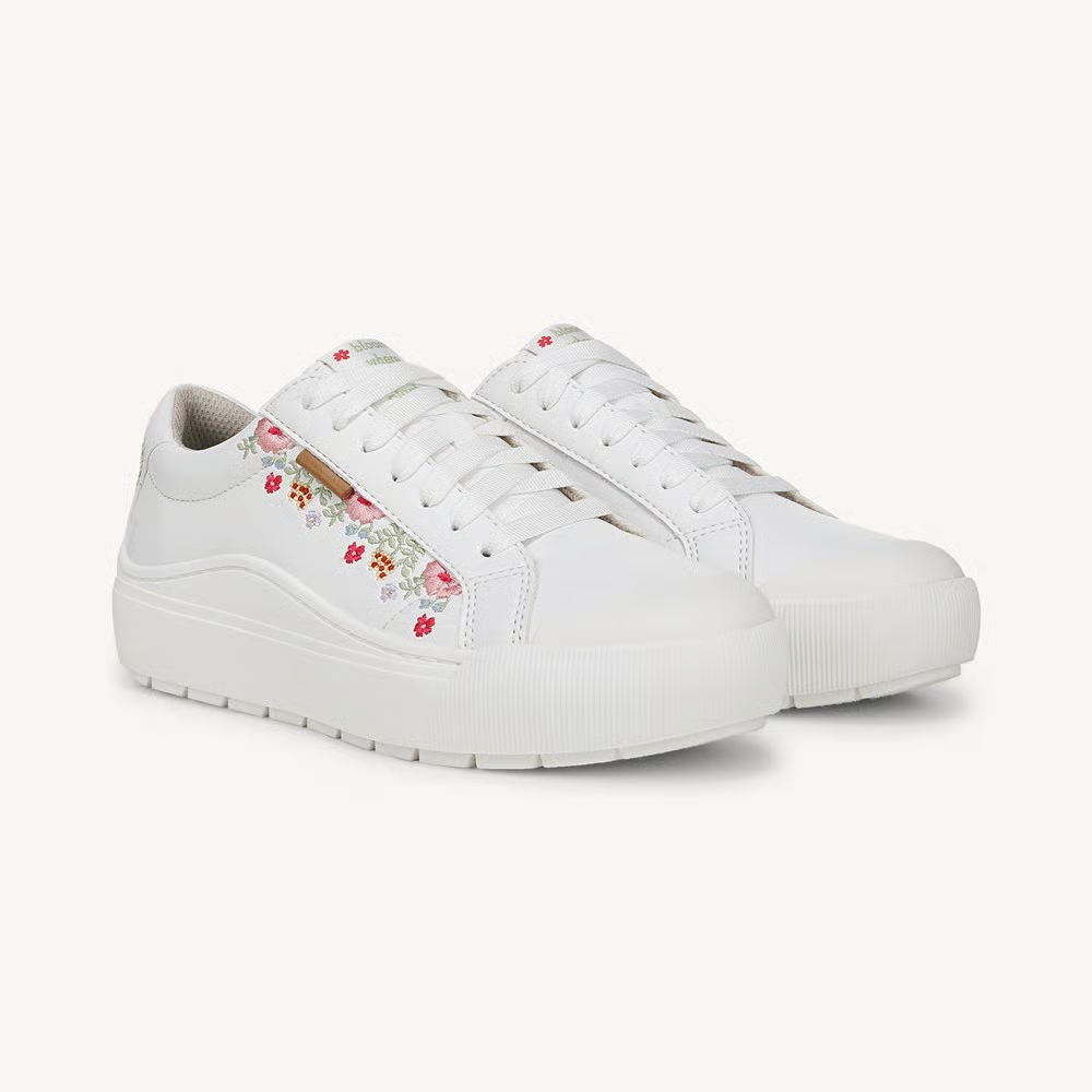 Floral Embroidered — Sneakers Ricamate Da Donna, immagine 2