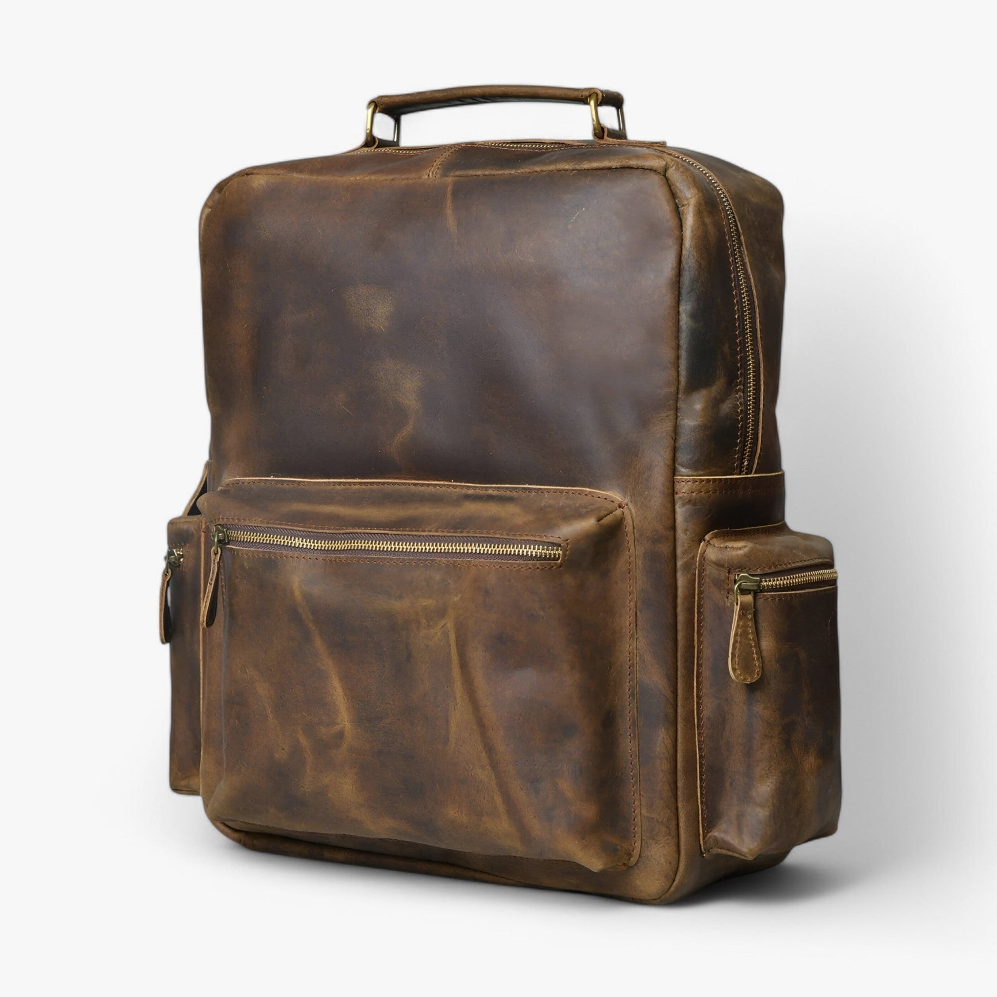 Zaino Marrone Multitasche Unisex — Viaggio, immagine 2