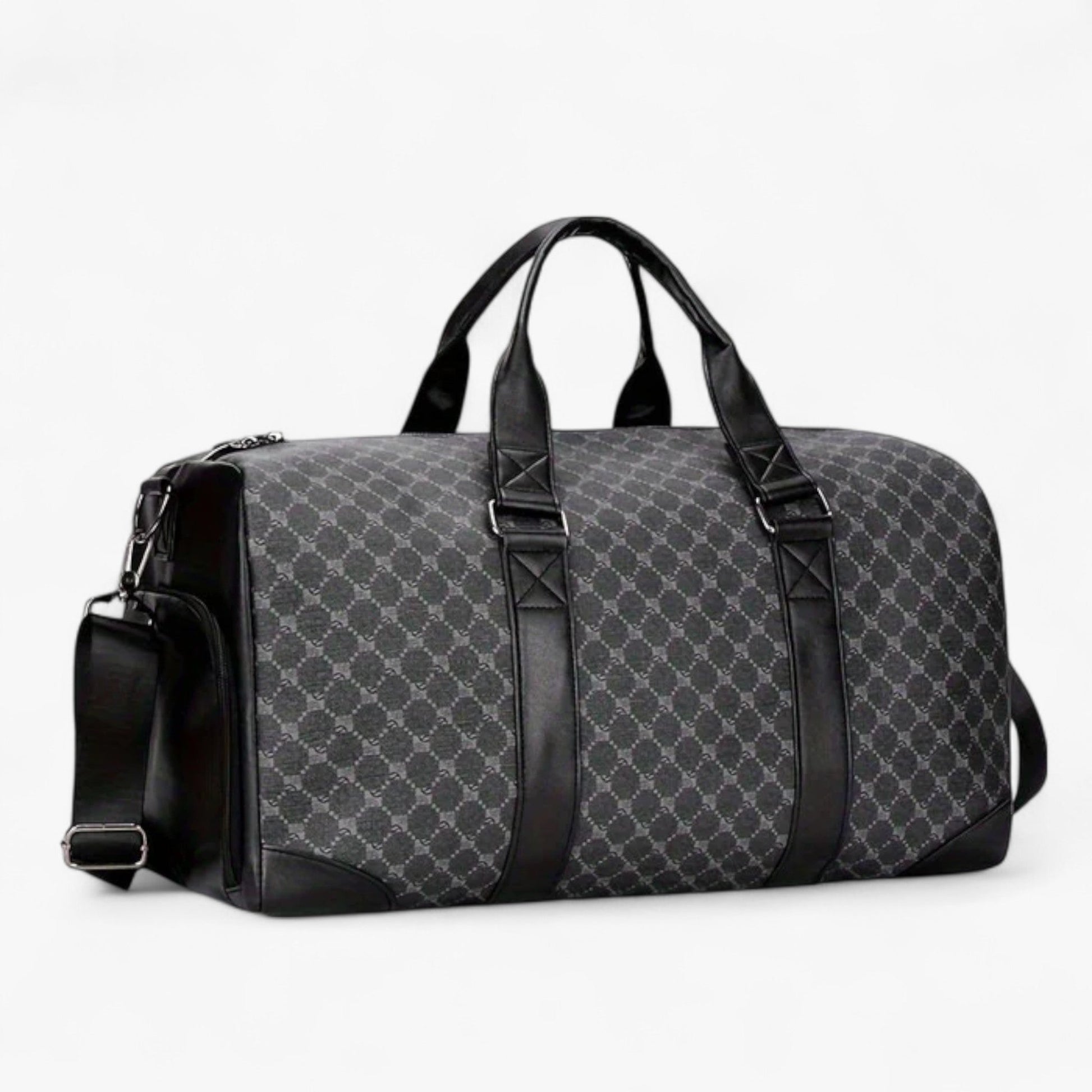 Borsone Da Viaggio Nero Multiscomparto Unisex — Modena, immagine 3