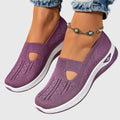 Sneakers Slip On Da Donna In Tessuto Traforato Con Suola Spessa, immagine 8