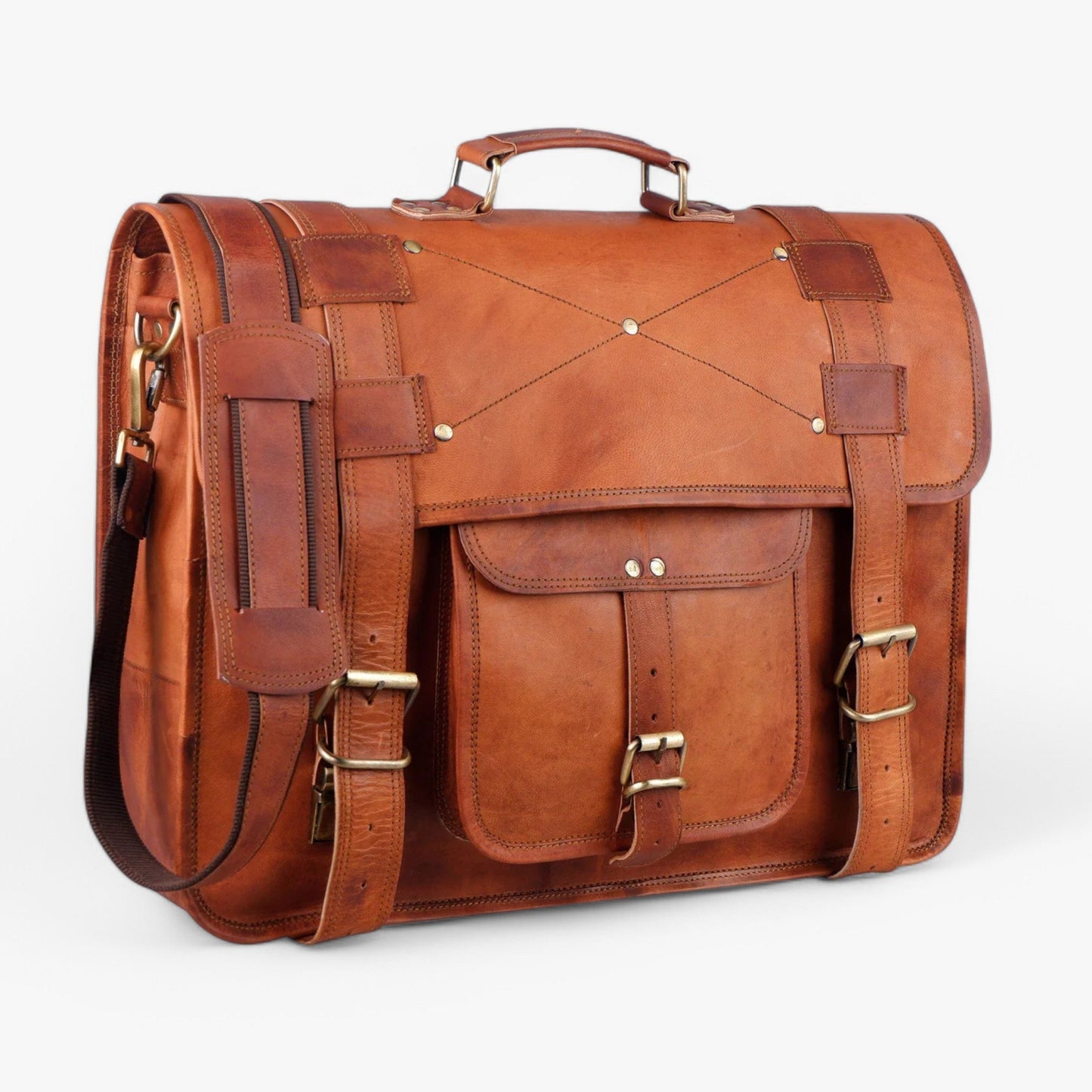 Borsa Messenger Multiformato Con Tracolla Unisex — Rovere, immagine 3