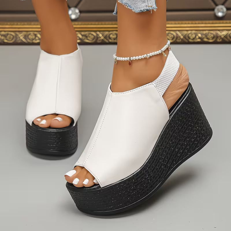 Monaco — Sandali Con Zeppa Slingback Da Donna, immagine 3