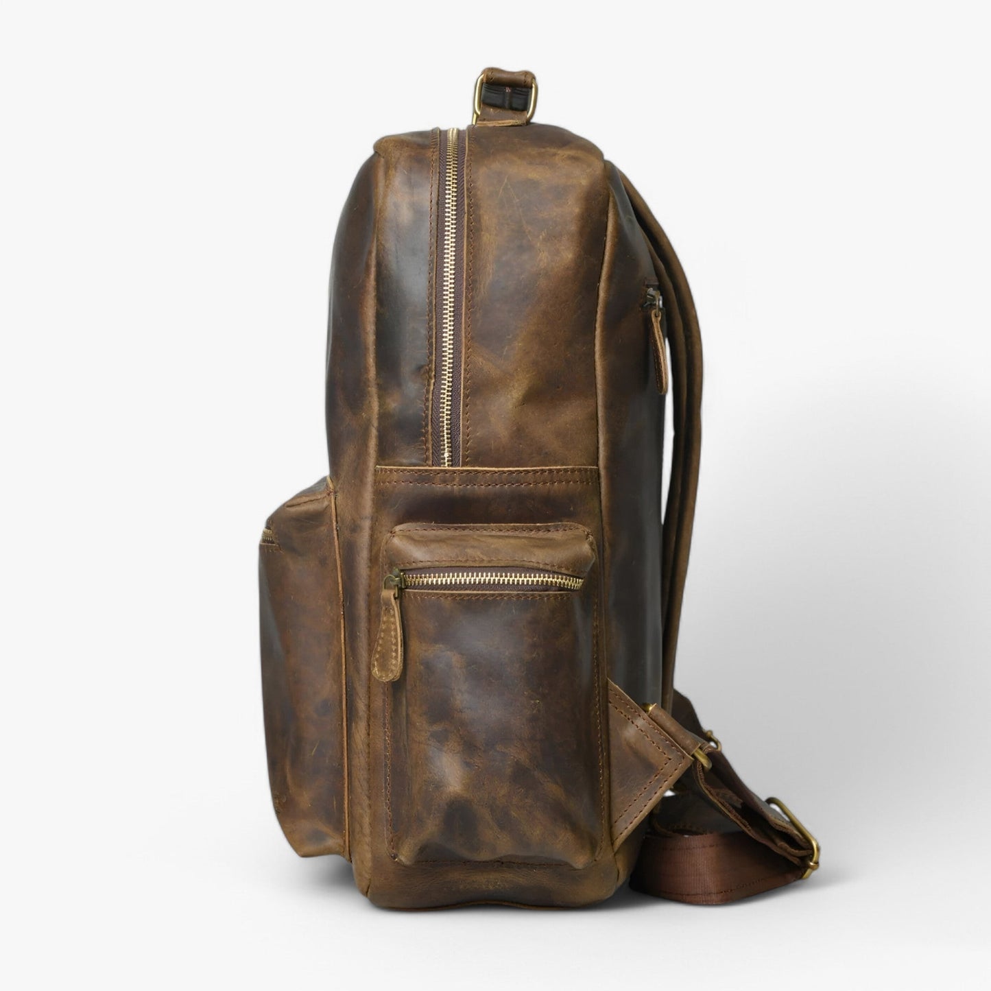 Zaino Marrone Multitasche Unisex — Viaggio, immagine 7