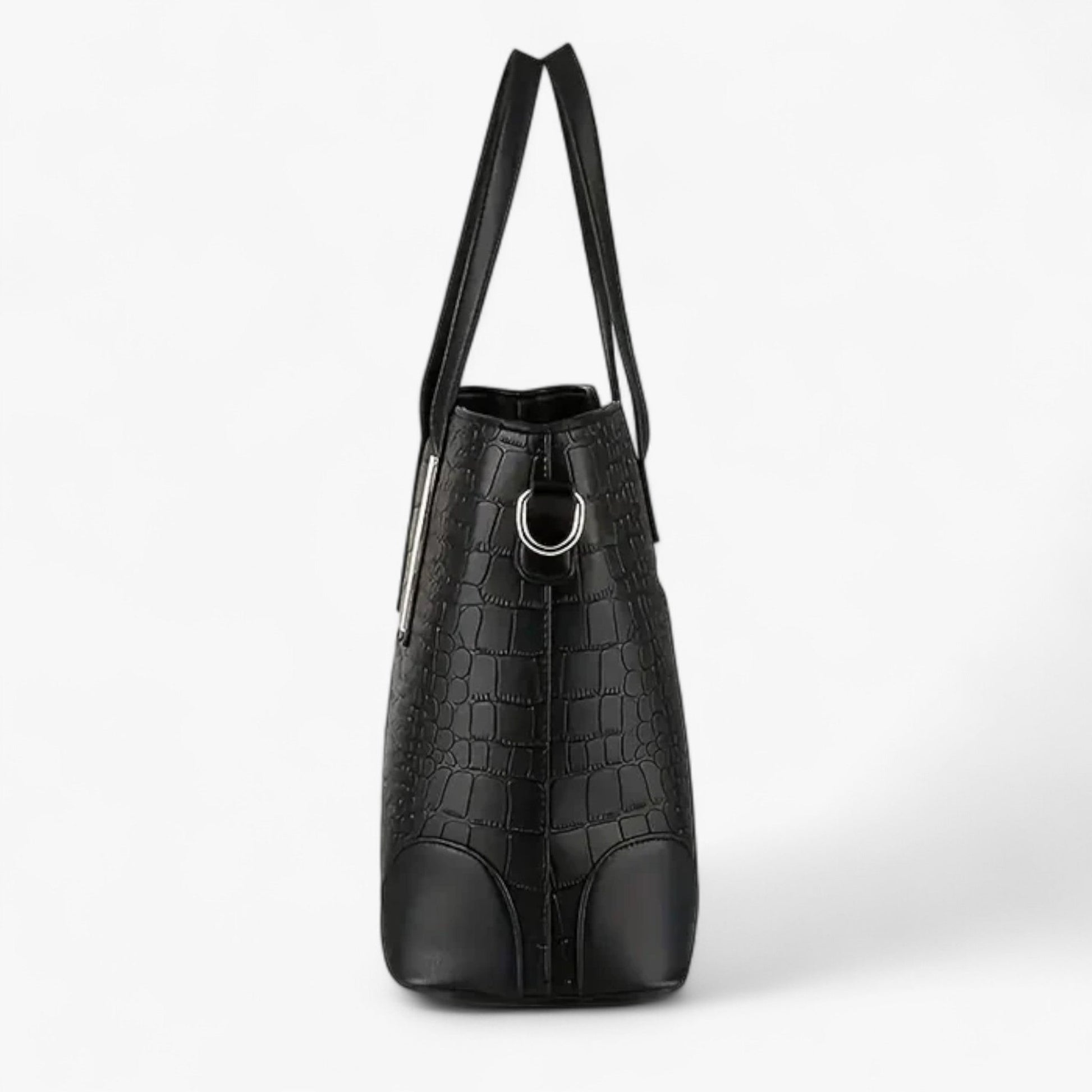 Set Borse Tote Nere Intrecciate 3 Pezzi Donna — Ravenna, immagine 4