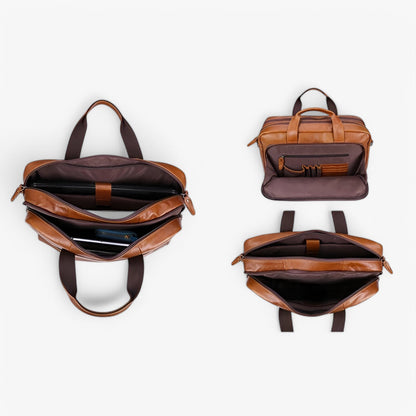 Borsa Portadocumenti Marrone Porta Laptop Uomo — Asti, immagine 6