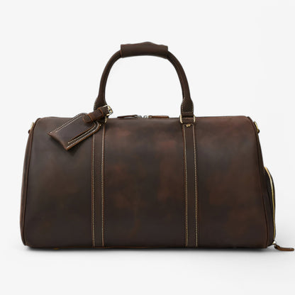 Borsa Da Viaggio Marrone Capiente Unisex — Cortina, immagine 2