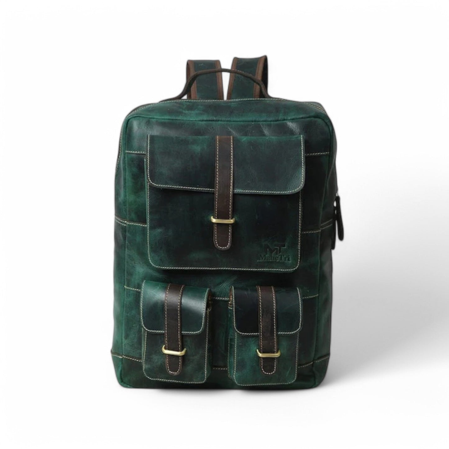 Zaino Verde Multitasche Uomo — Bosco, immagine 3