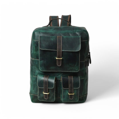 Zaino Verde Multitasche Uomo — Bosco, immagine 3