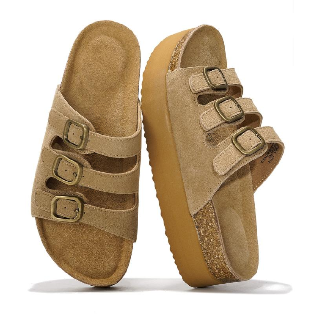 Tre Fibbia — Sandali Platform Da Donna, immagine 1