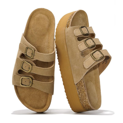 Tre Fibbia — Sandali Platform Da Donna, immagine 1