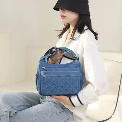 Borsa A Tracolla Multicolore Multitasche Donna — Salerno, immagine 4