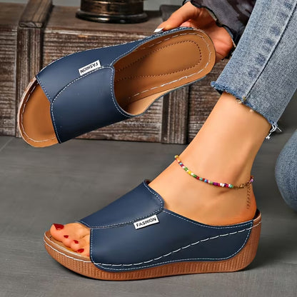 Slip-On — Sandali Con Zeppa Da Donna, immagine 4