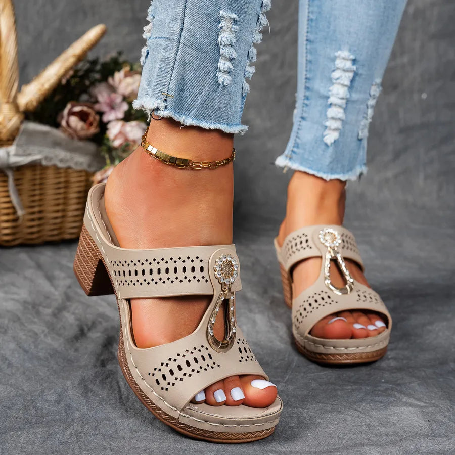 Bella — Sandali Mule Con Gioiello Da Donna, immagine 5