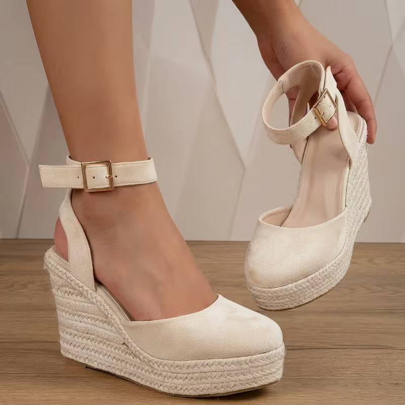 Barcelona — Sandali Con Zeppa Slingback Da Donna, immagine 4