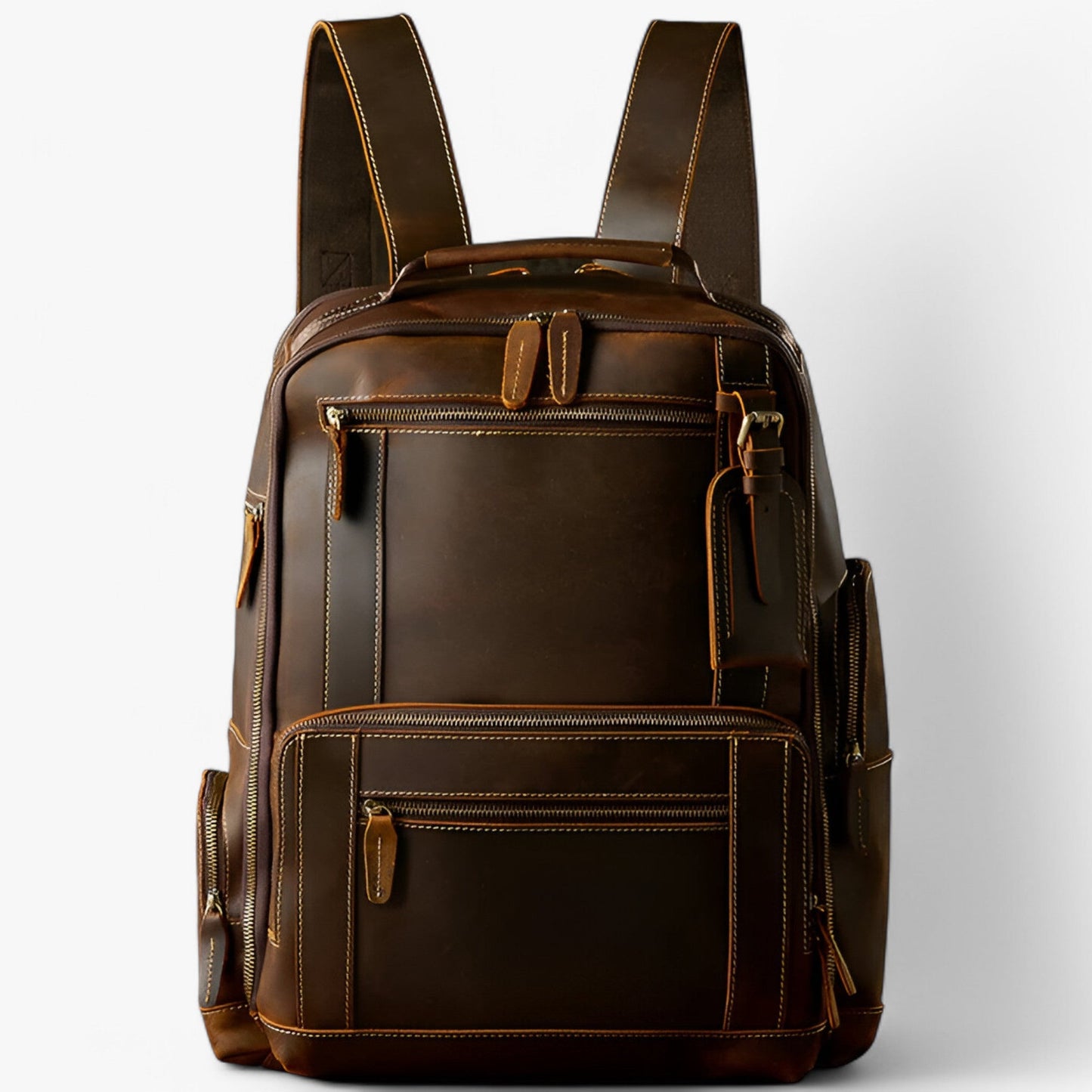Zaino Marrone Multitasche Unisex — Rovere, immagine 1