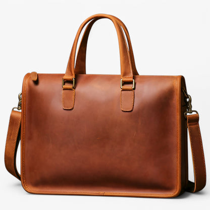 Borsa Portadocumenti Marrone Porta Laptop Unisex — Alba, immagine 3