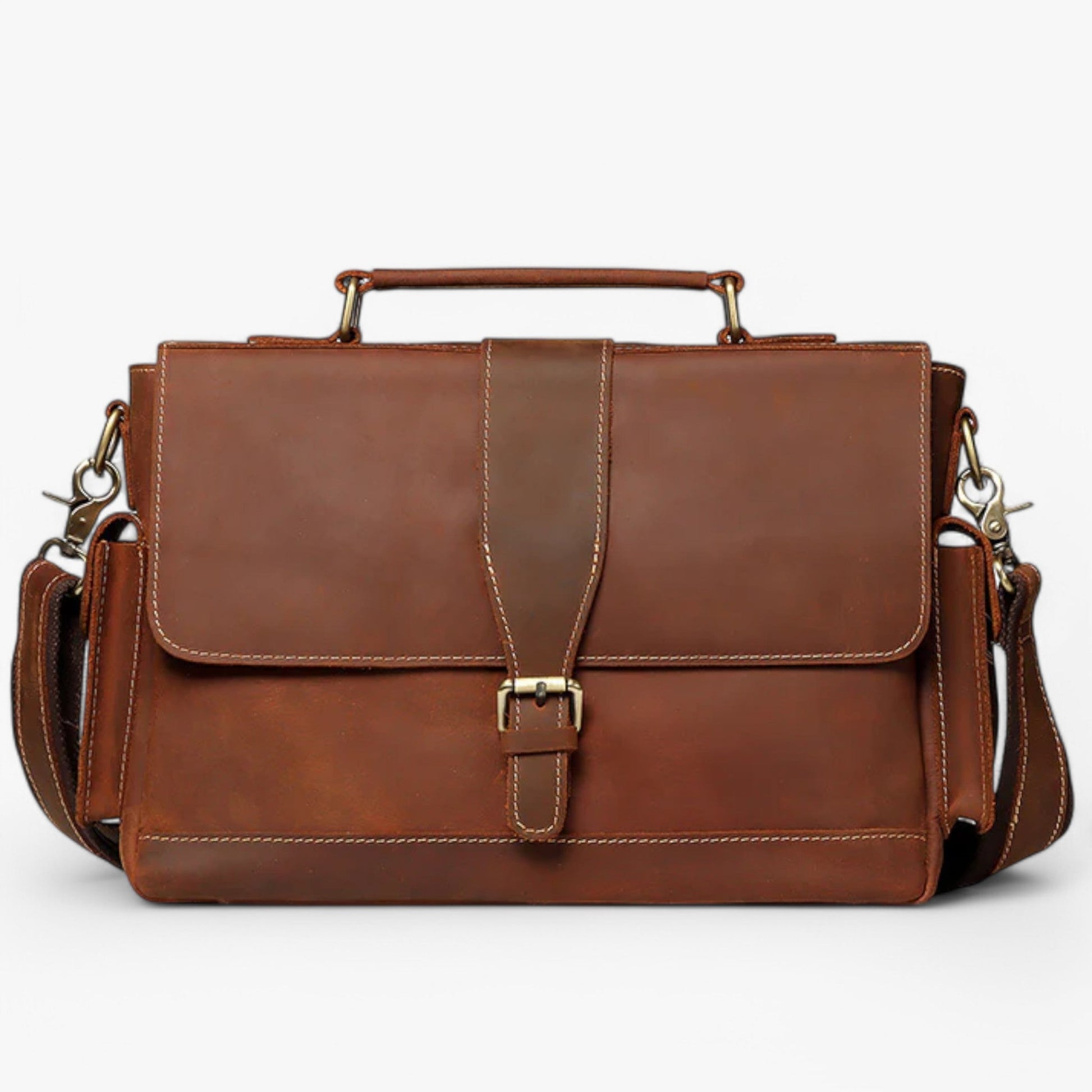 Borsa Portadocumenti Kaki Con Tracolla Unisex — Teramo, immagine 1