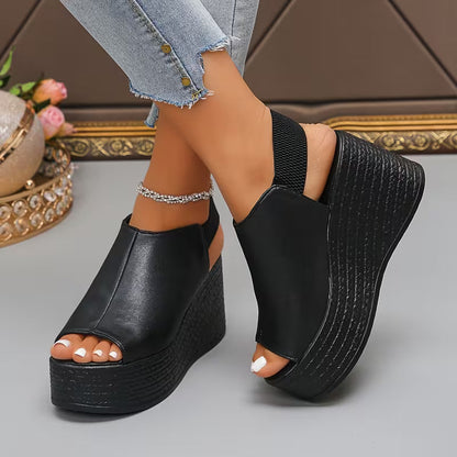 Monaco — Sandali Con Zeppa Slingback Da Donna, immagine 6