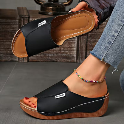 Slip-On — Sandali Con Zeppa Da Donna, immagine 5