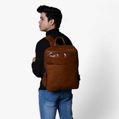 Zaino Marrone Minimal Uomo — Valdora, immagine 7