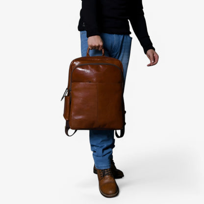 Zaino Marrone Minimal Uomo — Valdora, immagine 9