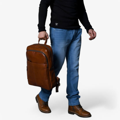 Zaino Marrone Minimal Uomo — Valdora, immagine 2