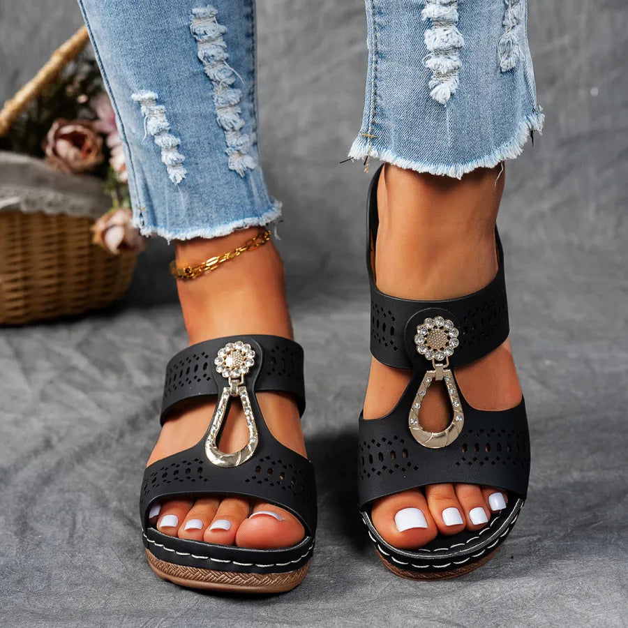 Bella — Sandali Mule Con Gioiello Da Donna, immagine 7