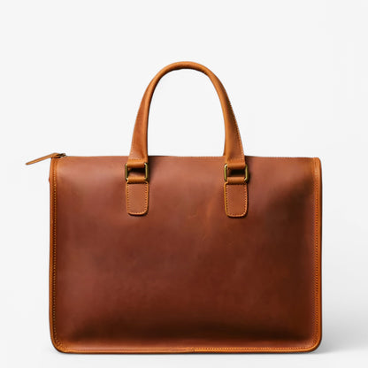 Borsa Portadocumenti Marrone Porta Laptop Unisex — Alba, immagine 1