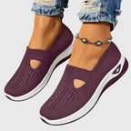 Sneakers Slip On Da Donna In Tessuto Traforato Con Suola Spessa, immagine 14