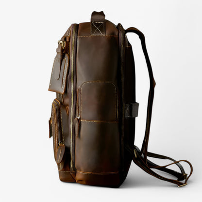 Zaino Marrone Multitasche Unisex — Rovere, immagine 4