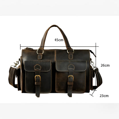 Borsa Portadocumenti Marrone Con Patta Donna — Vasto, immagine 5