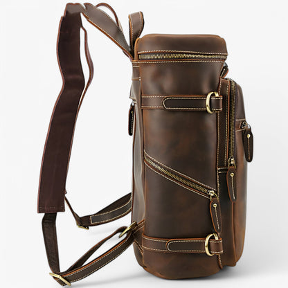 Zaino Marrone Minimal Unisex — Siena, immagine 4