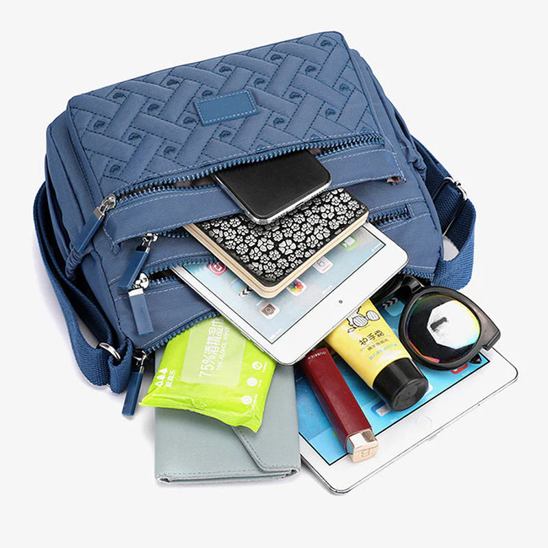 Borsa A Tracolla Multicolore Multitasche Donna — Salerno, immagine 7