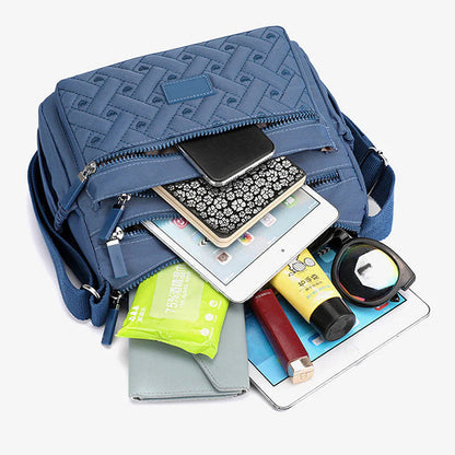 Borsa A Tracolla Multicolore Multitasche Donna — Salerno, immagine 7