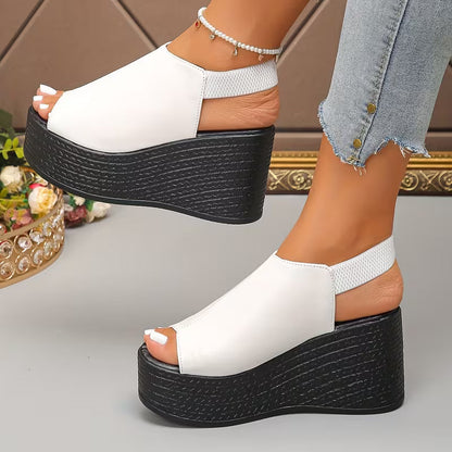 Monaco — Sandali Con Zeppa Slingback Da Donna, immagine 9