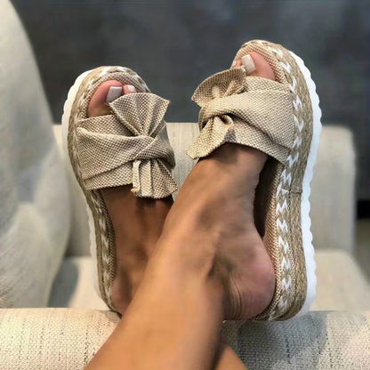 Bowie Bow Platform — Sandali Con Fiocco Con Plateau Da Donna, immagine 1