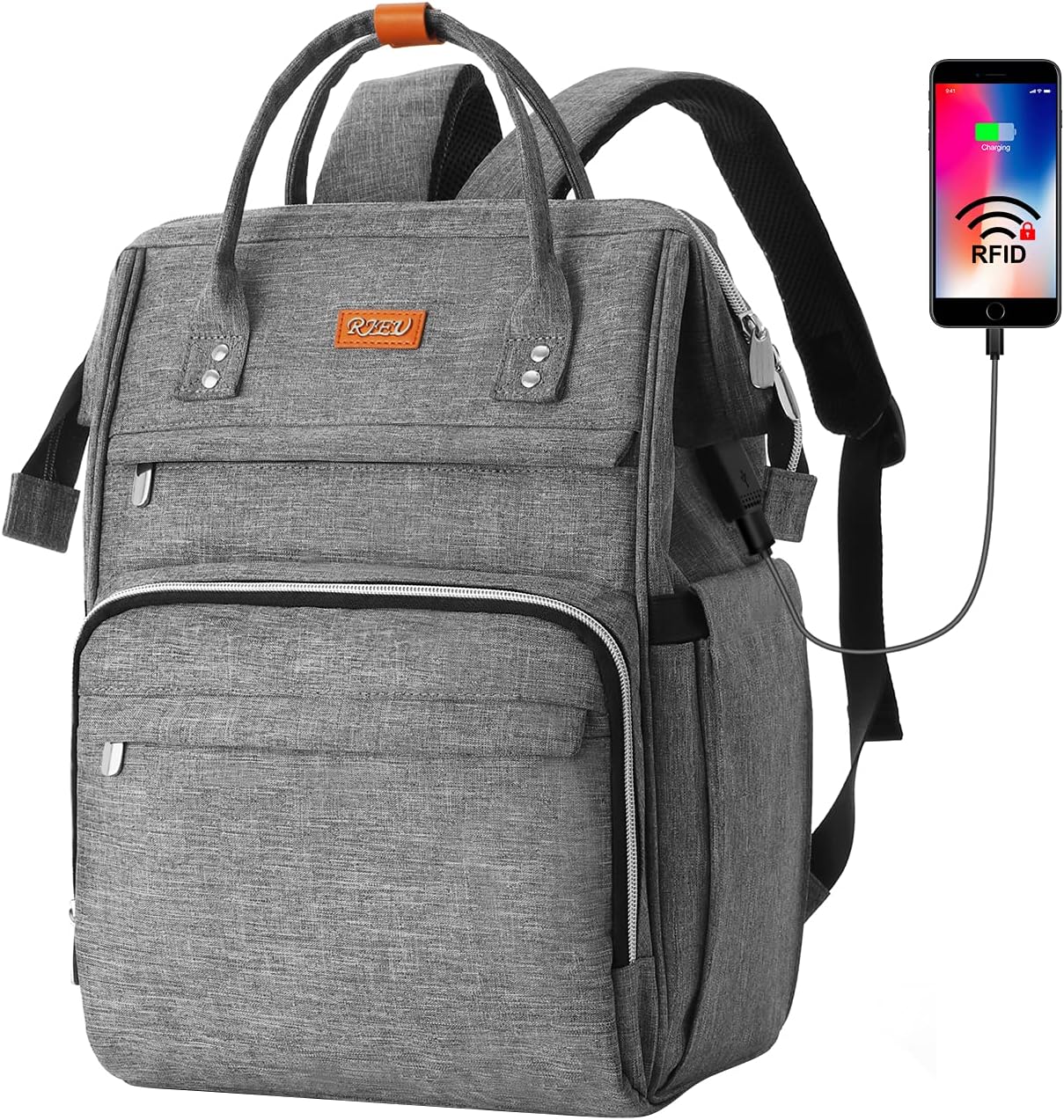 Zaino Multicolore Porta Laptop Da 15,6 Pollici Donna — Studio, immagine 1