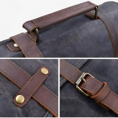 Borsa Messenger Marrone Porta Laptop Uomo — Luino, immagine 3