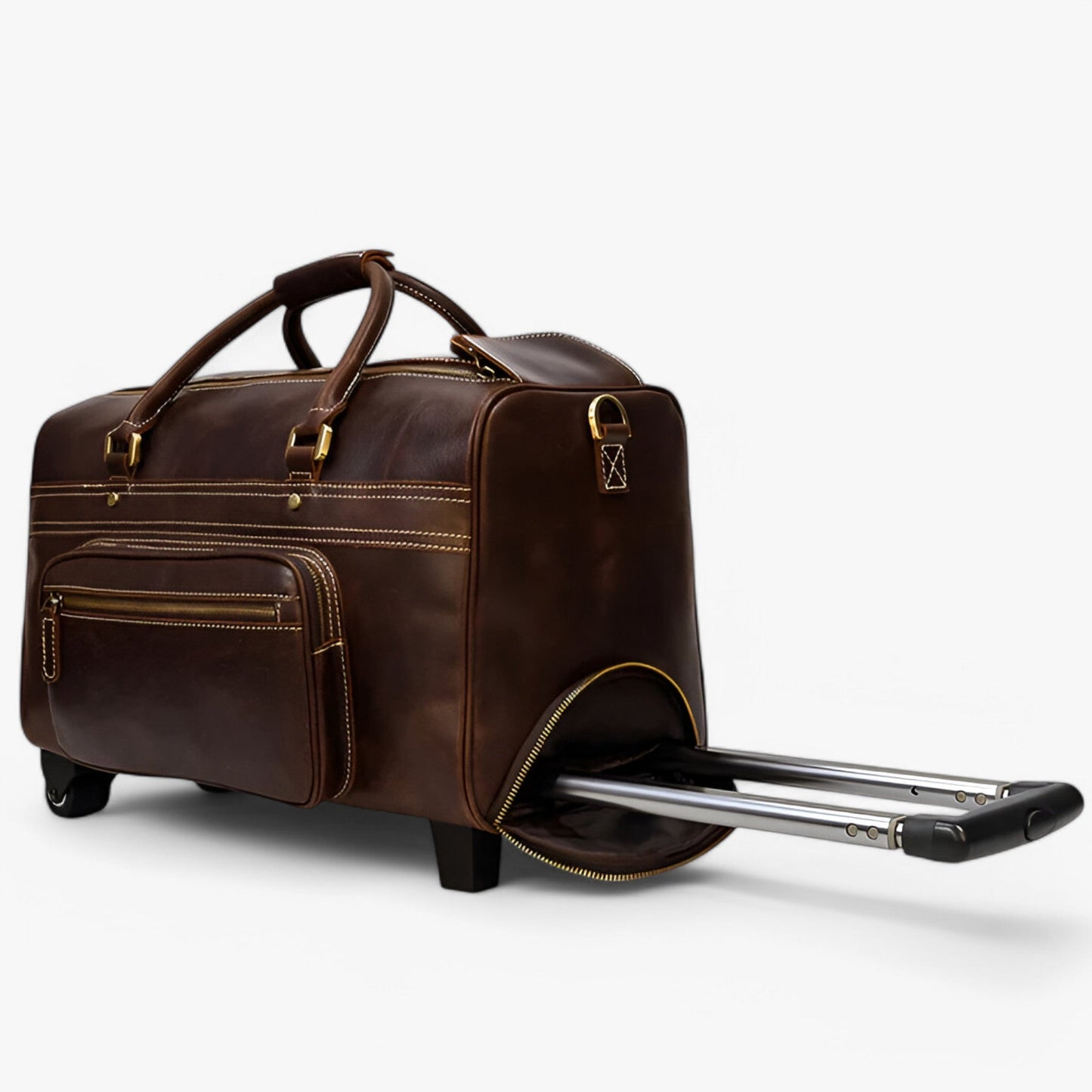 Trolley Da Viaggio Marrone Da 22 Pollici Unisex — Cabina, immagine 3