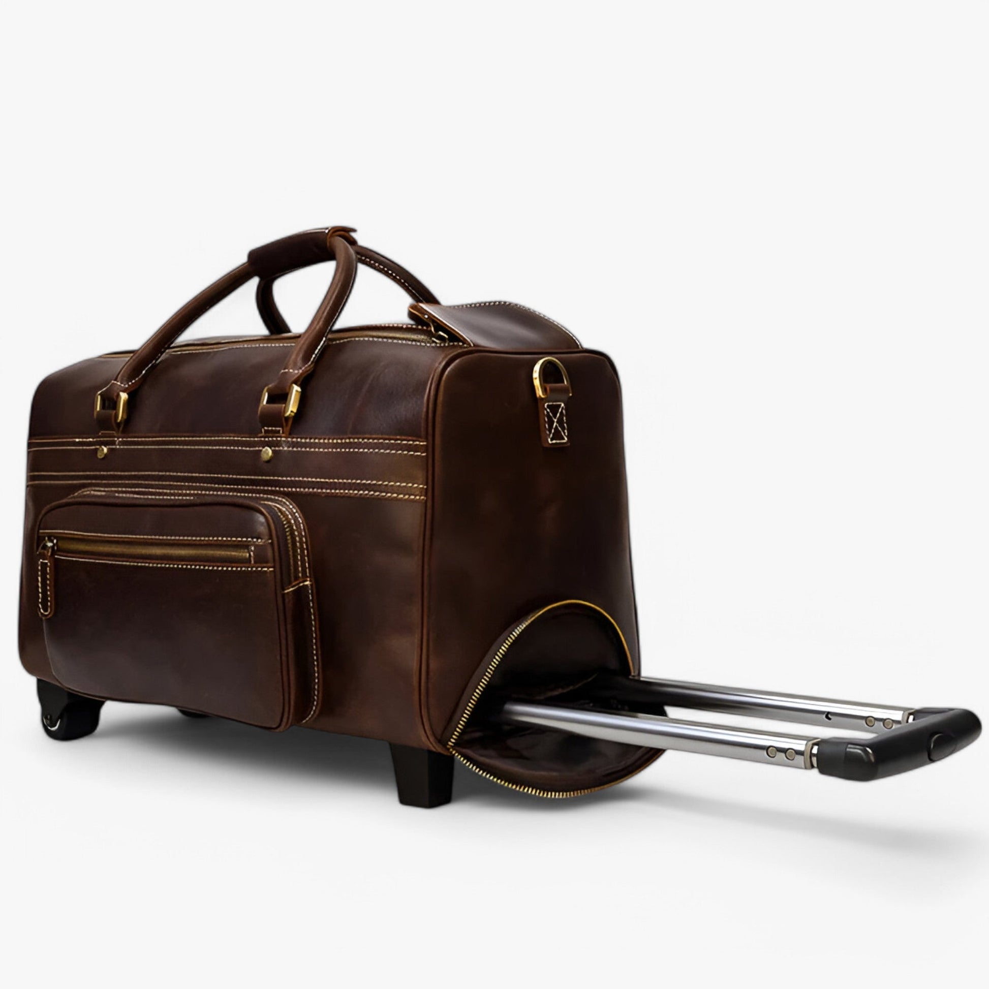 Trolley Da Viaggio Marrone Da 22 Pollici Unisex — Cabina, immagine 3