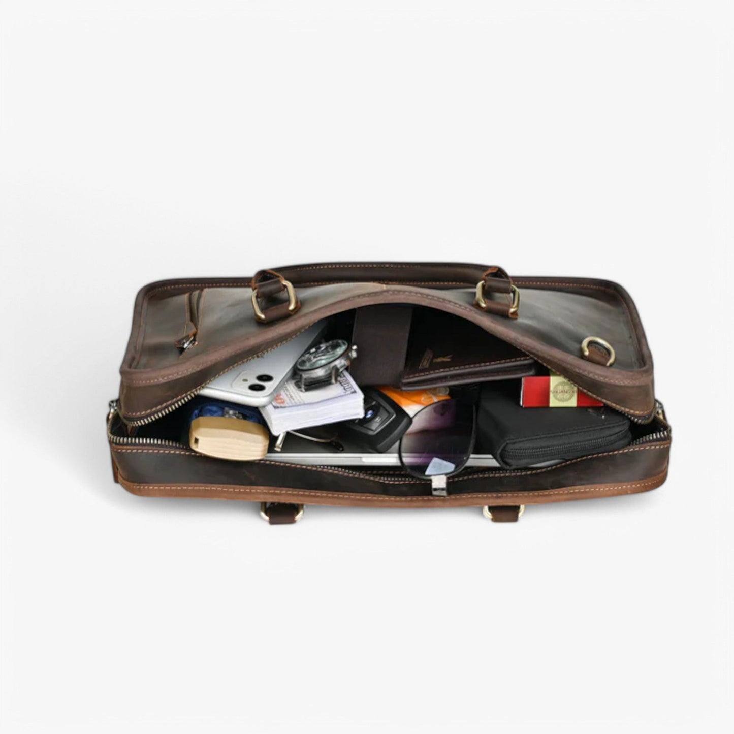 Borsa Portadocumenti Marrone Porta Laptop Donna — Susa, immagine 2