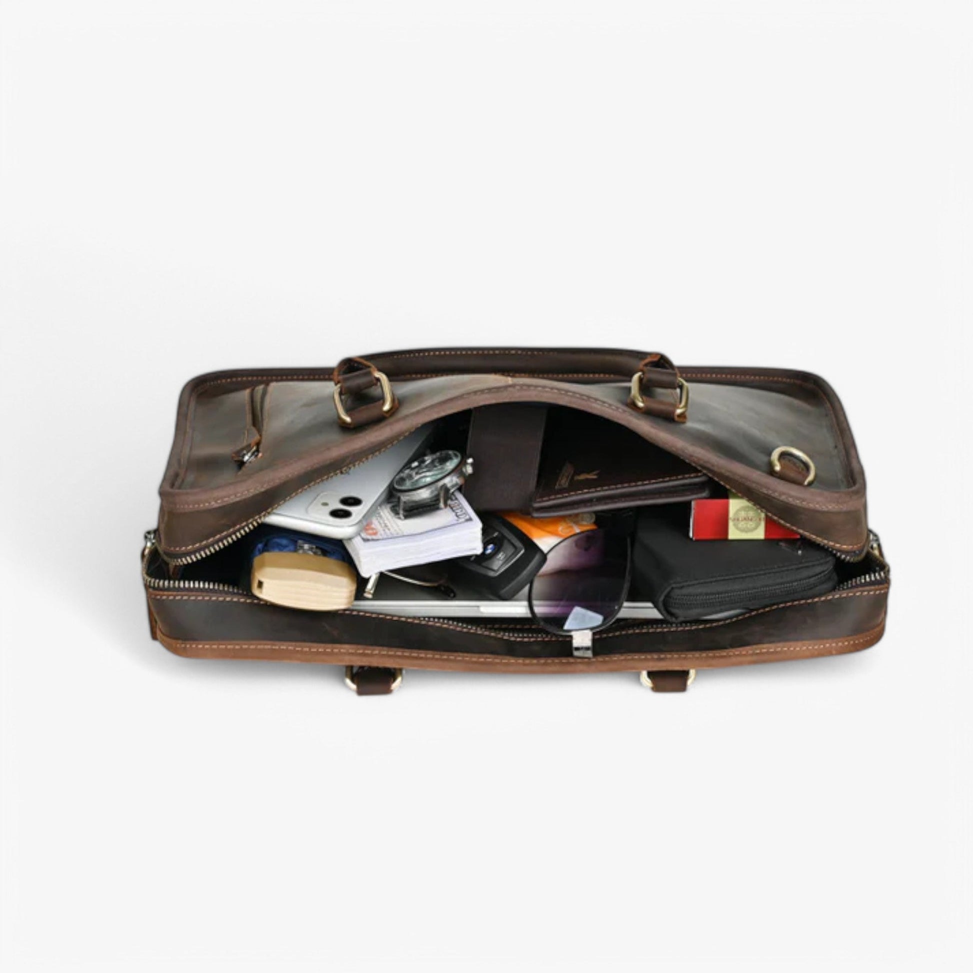 Borsa Portadocumenti Marrone Porta Laptop Donna — Susa, immagine 2