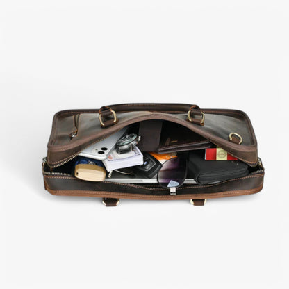 Borsa Portadocumenti Marrone Porta Laptop Donna — Susa, immagine 2