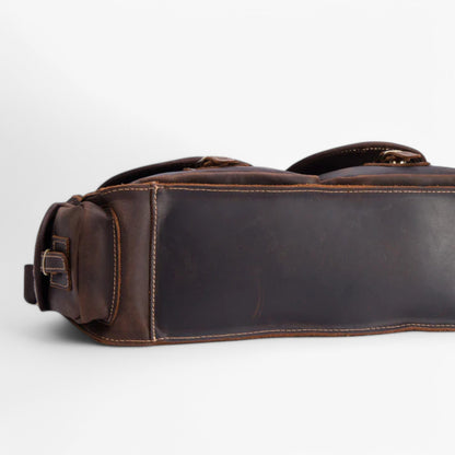 Borsa Portadocumenti Marrone Vintage Donna — Parma, immagine 2