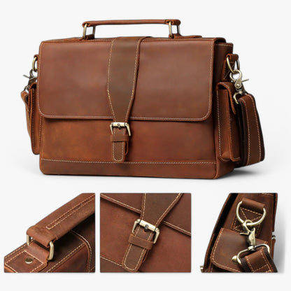 Borsa Portadocumenti Kaki Con Tracolla Unisex — Teramo, immagine 3